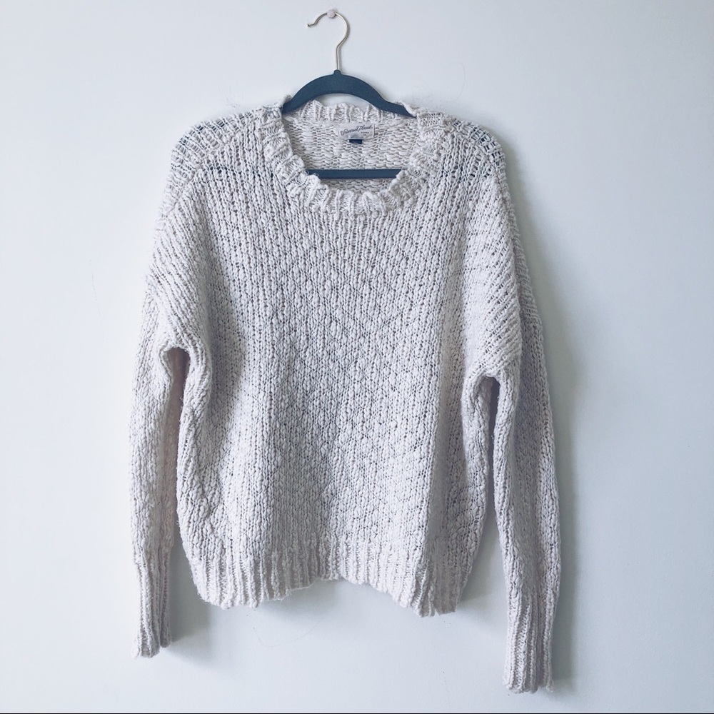 Universal Thread Open Knit Sweater w/ Scallop Hem